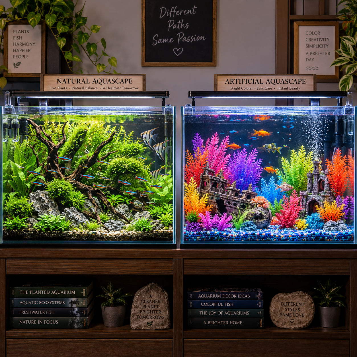 The Benefits of Live Plants vs. Artificial Decor in an Aquarium